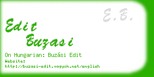 edit buzasi business card