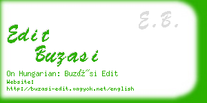 edit buzasi business card